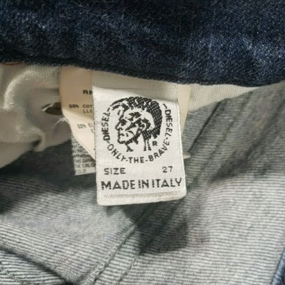 Vintage Diesel Daze Button Fly Flare Jeans 27 - Picture 7 of 8